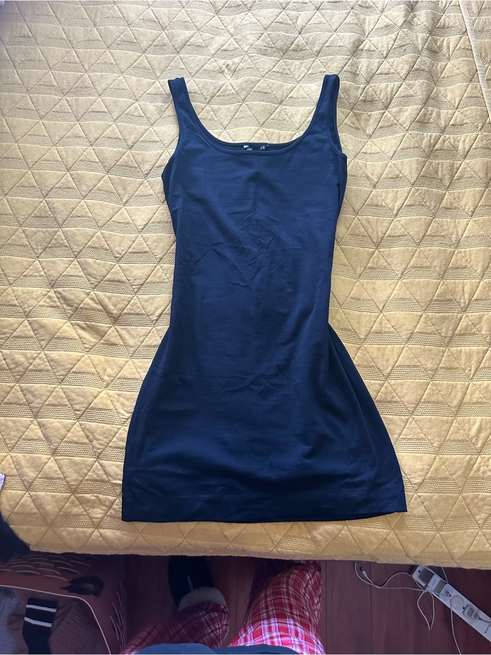 Black Scoop Neck Tank Dress